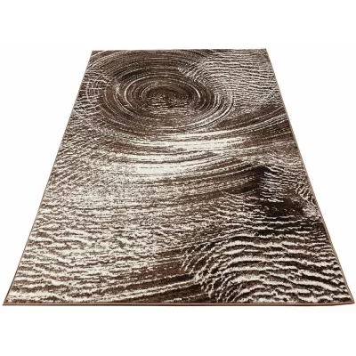 Abstrakter Stückteppich 200x290 cm DEMIAN - braun / beige