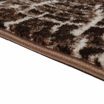 Abstrakter Stückteppich 200x290 cm DEMIAN - braun / beige