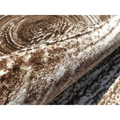 Abstrakter Stückteppich 160x220 cm DEMIAN - braun / beige