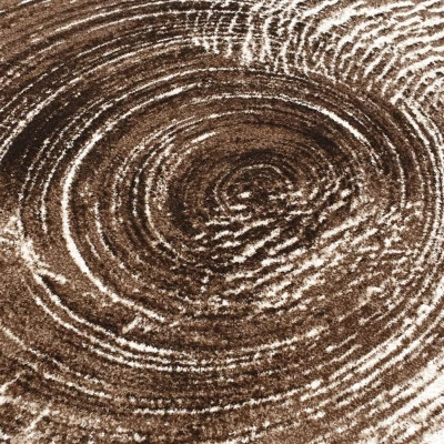 Abstrakter Stückteppich 80x150 cm DEMIAN - braun / beige