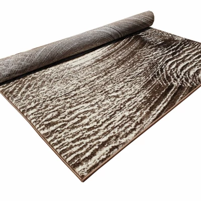 Abstrakter Stückteppich 80x150 cm DEMIAN - braun / beige