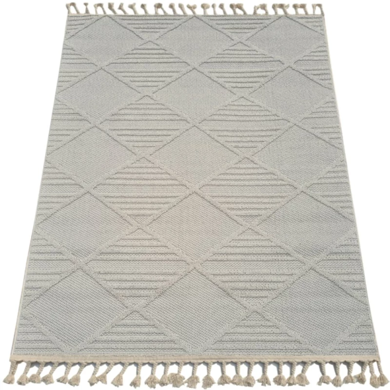 Teppich 180x260 cm ERWIN gemustert - creme