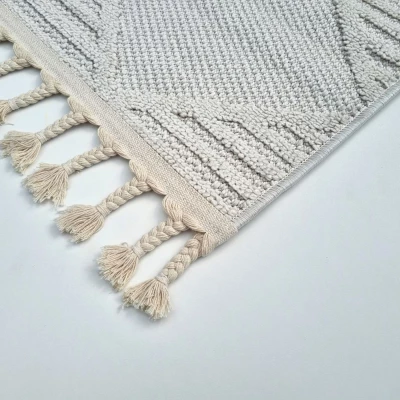 Teppich 180x260 cm ERWIN gemustert - creme