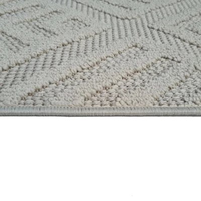 Gemusterter Stückteppich 200x290 cm ERWIN - creme