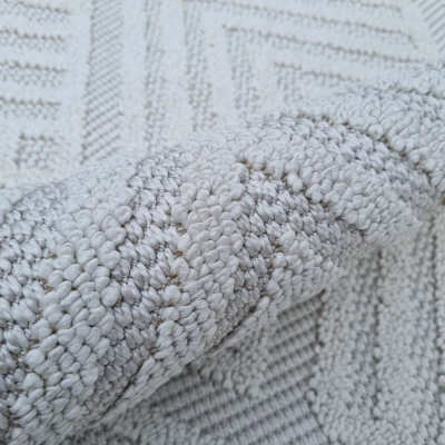 Gemusterter Stückteppich 200x290 cm ERWIN - creme