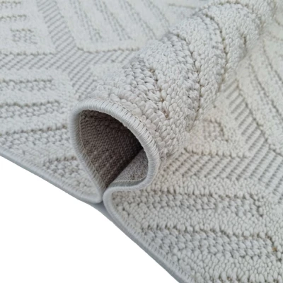 Gemusterter Stückteppich 80x250 cm ERWIN - creme