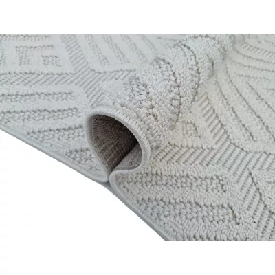 Gemusterter Stückteppich 80x250 cm ERWIN - creme