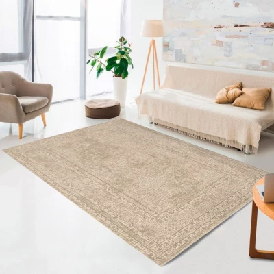 Gemusterter Stückteppich 160x230 cm DALAN - creme