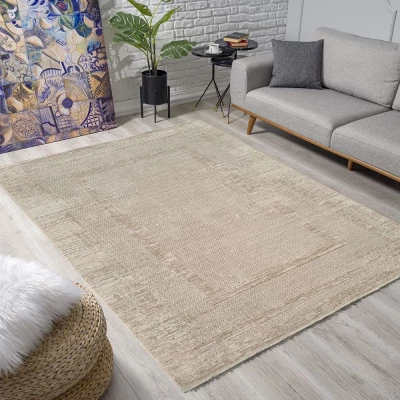 Rechteckiger Teppich 120x165 cm DALAN - creme