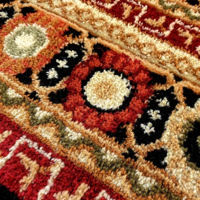 Orientalischer Stückteppich 160x220 cm ASTOR - rot / beige