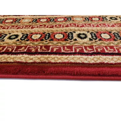 Orientalischer Stückteppich 140x190 cm ASTOR - rot / beige