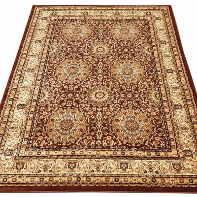 Rechteckiger Teppich 140x190 cm ASTOR - braun