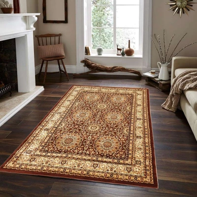 Rechteckiger Teppich 140x190 cm ASTOR - braun