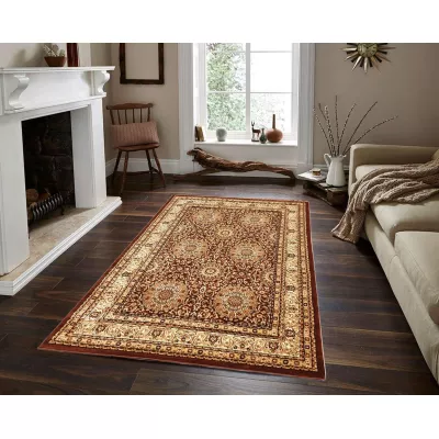 Rechteckiger Teppich 140x190 cm ASTOR - braun