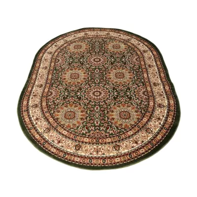 Teppich 60x100 cm LUCHO oval - grün