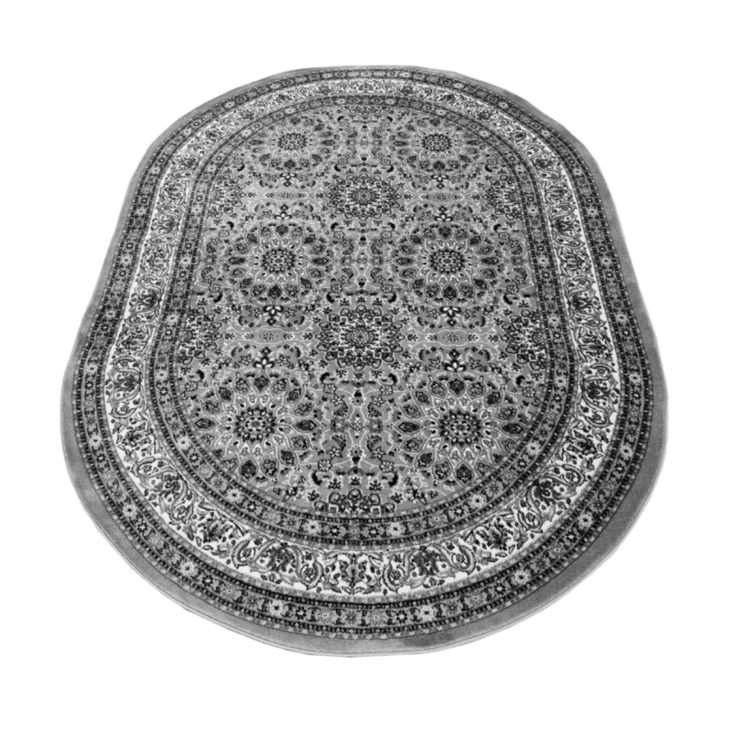 Teppich 160x220 cm LUCHO oval - grau