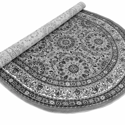 Teppich 200x300 cm LUCHO oval - grau