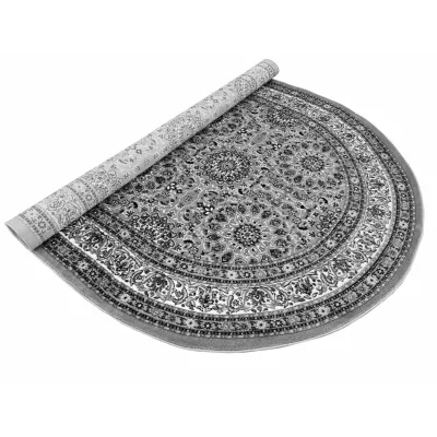 Teppich 200x300 cm LUCHO oval - grau