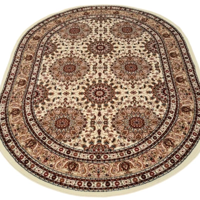Teppich 70x140 cm LUCHO oval - Creme
