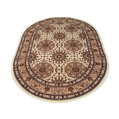Teppich 60x100 cm LUCHO oval - creme