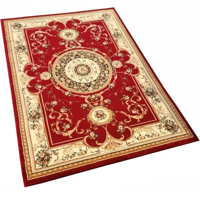 Rechteckiger Teppich 70x140 cm LUCHO - rot