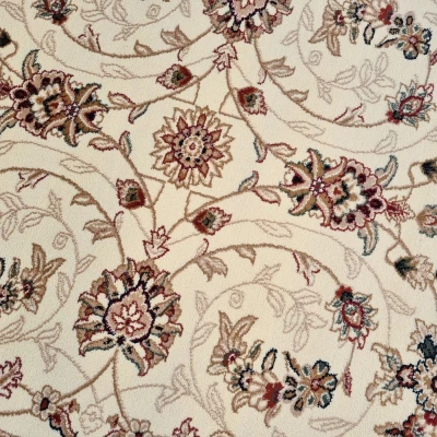 Gemusterter Stückteppich 160x220 cm LUCHO - creme