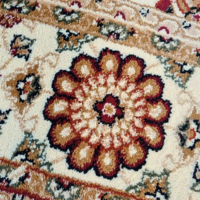 Gemusterter Stückteppich 160x220 cm LUCHO - creme