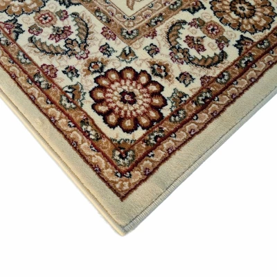 Gemusterter Stückteppich 140x190 cm LUCHO - creme