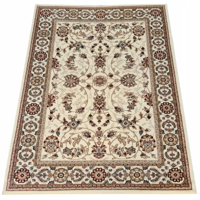 Gemusterter Stückteppich 140x190 cm LUCHO - creme