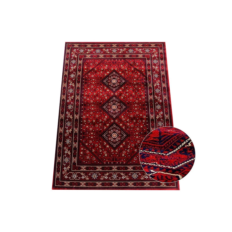 Teppich 80x150 cm ADELANTO 1 - gemustert / rot