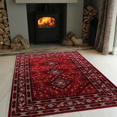 Teppich 200x290 cm ADELANTO 1 - gemustert / rot