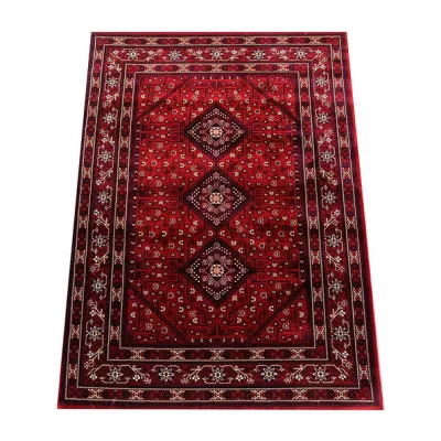 Teppich 80x150 cm ADELANTO 1 - gemustert / rot