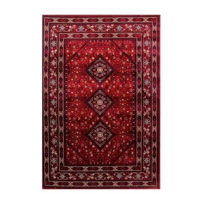Teppich 80x150 cm ADELANTO 1 - gemustert / rot