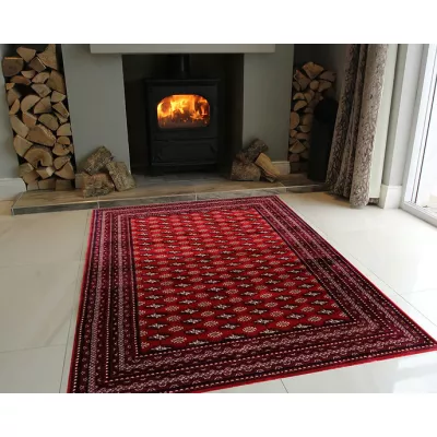 Teppich 200x290 cm ADELANTO 2 - gemustert / rot