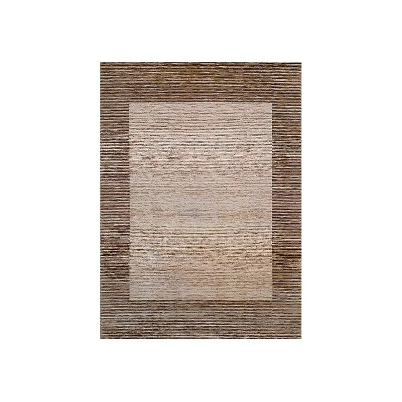 Rechteckiger Stückteppich 80x150 GALT 3 - beige / braun