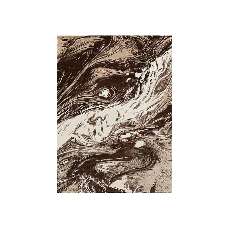 Moderner Stückteppich 160x230 GALT 5 - beige / braun