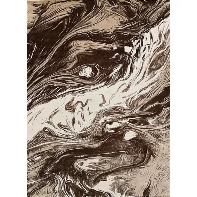 Moderner Stückteppich 160x230 GALT 5 - beige / braun