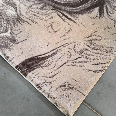 Moderner Stückteppich 80x150 GALT 5 - beige / braun