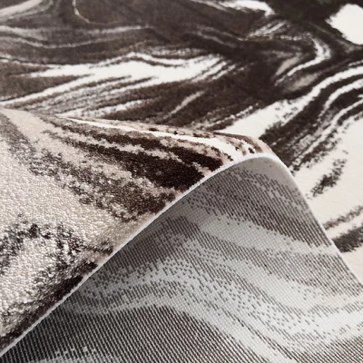 Moderner Stückteppich 80x150 GALT 5 - beige / braun