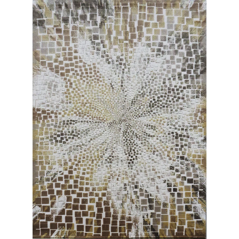 Rechteckiger Stückteppich 160x230 GALT 8 - beige / braun