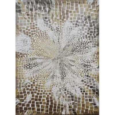 Rechteckiger Stückteppich 130x190 GALT 8 - beige / braun