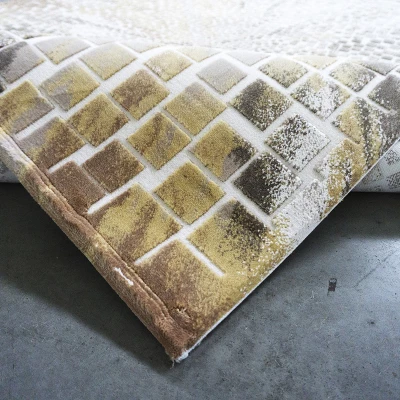 Rechteckiger Stückteppich 160x230 GALT 8 - beige / braun