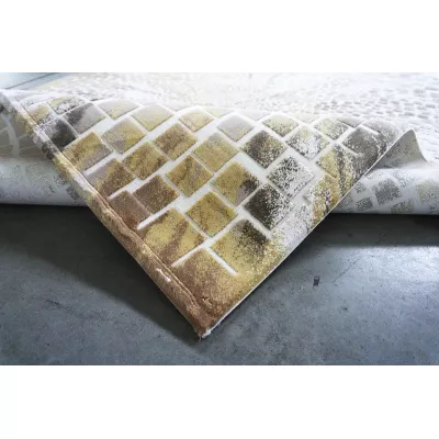 Rechteckiger Stückteppich 160x230 GALT 8 - beige / braun