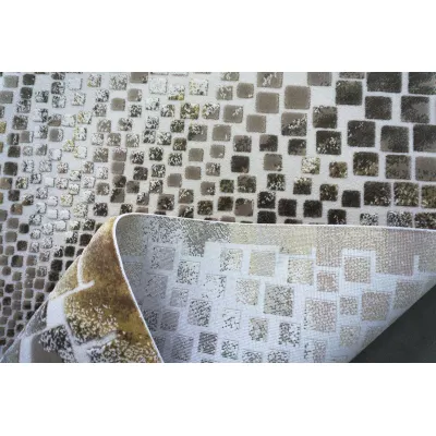 Rechteckiger Stückteppich 160x230 GALT 8 - beige / braun