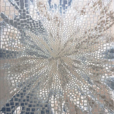 Rechteckiger Stückteppich 160x230 GALT 8 - grau/blau