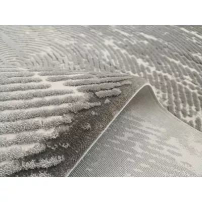 Moderner Stückteppich 80x150 GALT 9 - grau/weiß