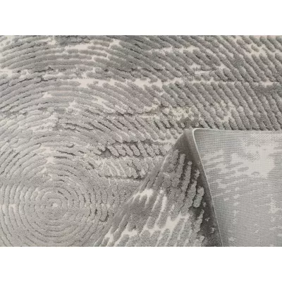 Moderner Stückteppich 80x150 GALT 9 - grau/weiß