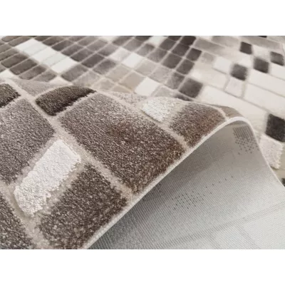 Moderner Stückteppich 130x190 GALT 10 - beige / braun