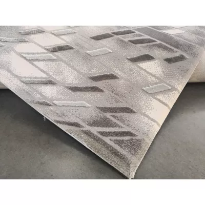 Moderner Stückteppich 200x290 GALT 10 - grau/blau