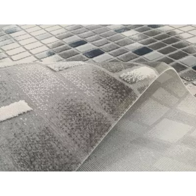 Moderner Stückteppich 200x290 GALT 10 - grau/blau